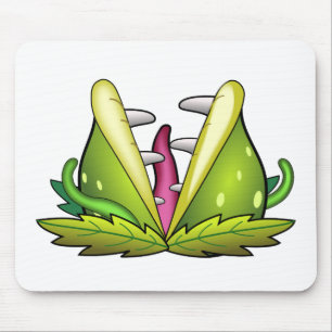 venus flytrap monster mouse pad
