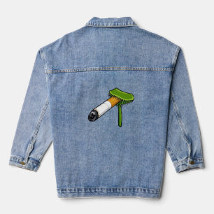 Venus Flytrap Plant With Cig Denim Jacket