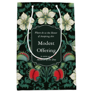 Venus Flytrap Victorian Gothic Personalised Medium Gift Bag
