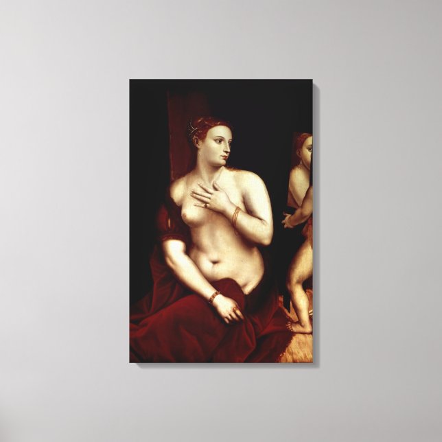 Venus in Front of the Mirror Canvas Print (Front)
