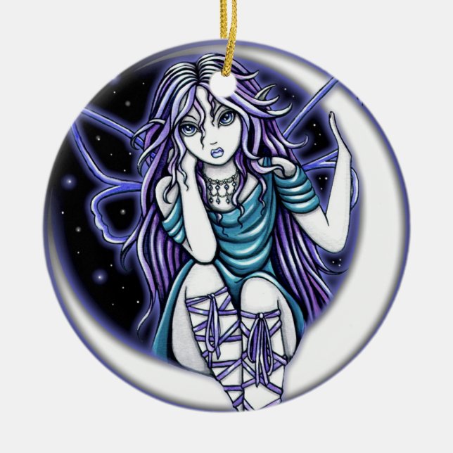 "Venus Moon"  Celestial Fairy Art Ornaments (Front)
