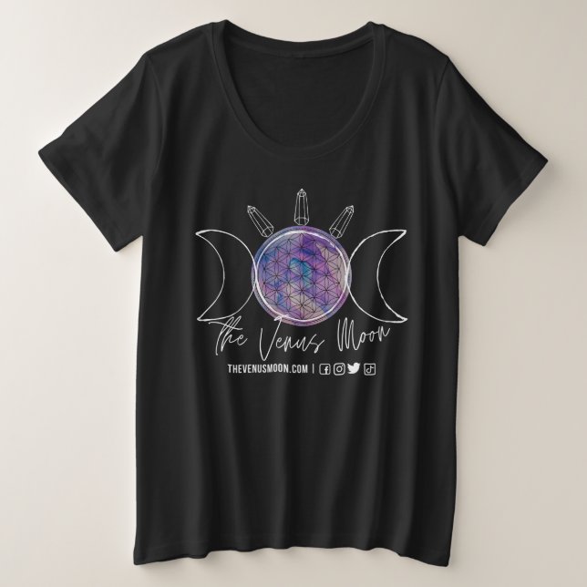 Venus Moon Tee Goddess Sizing (Design Front)