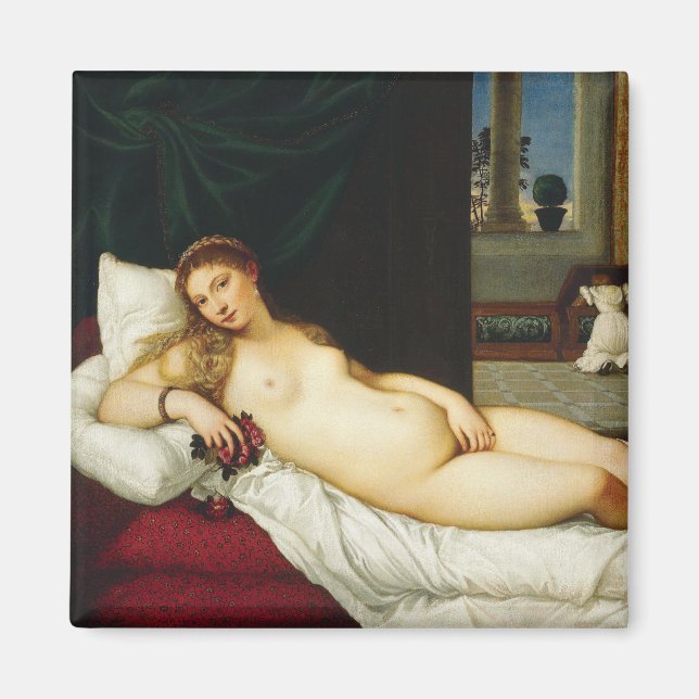 Venus of Urbino by Titian Magnet (Front)