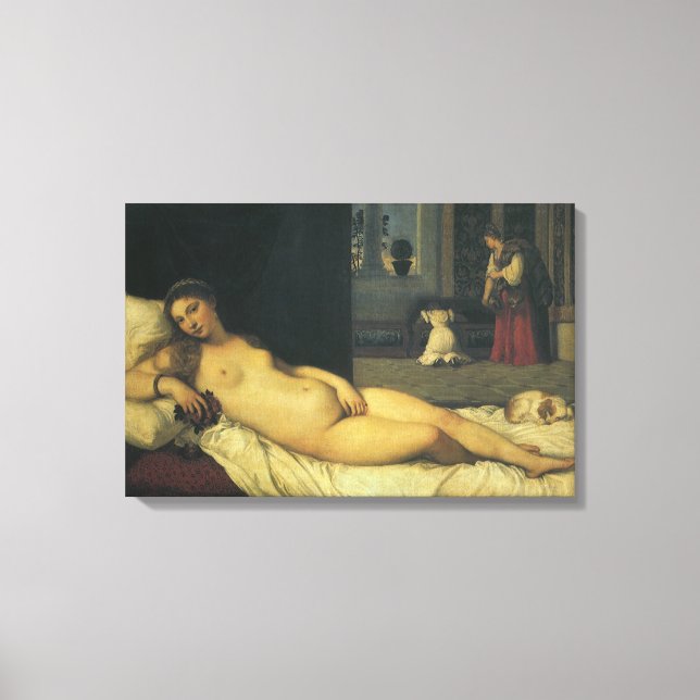 Venus of Urbino by Titian, Renaissance Art Canvas Print (Front)