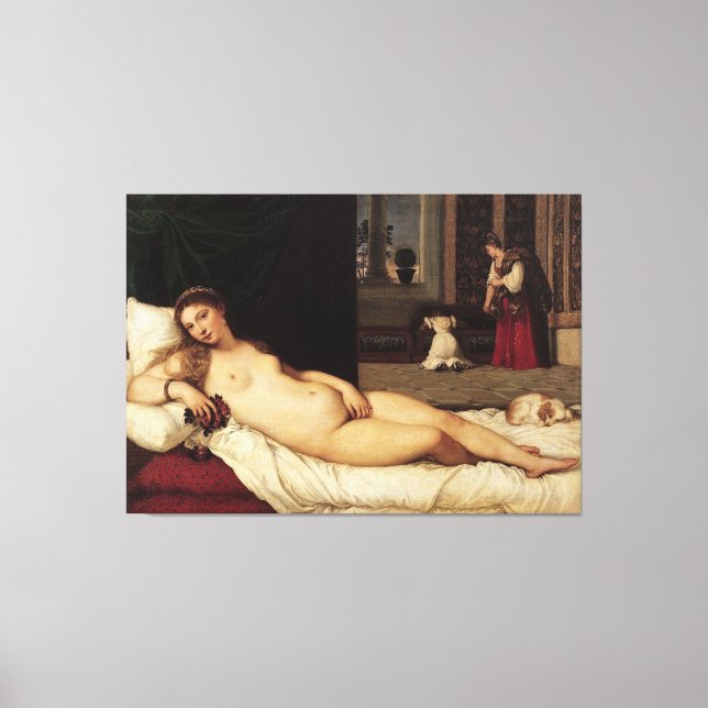 Venus of Urbino Titian 1538 Venice Canvas Print (Front)