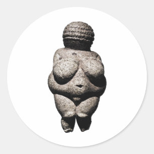 Venus of Willendorf Classic Round Sticker