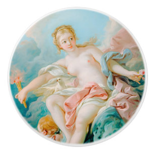 Venus on the Waves by François Boucher Ceramic Knob