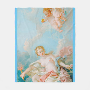 Venus on the Waves by François Boucher Fleece Blanket