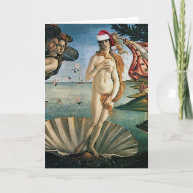 Venus Santa Greeting Card (Front)