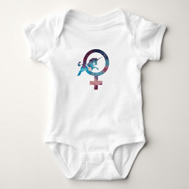Venus Unicorn Baby Bodysuit (Front)