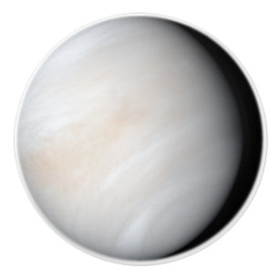 Venus with clouds ceramic knob