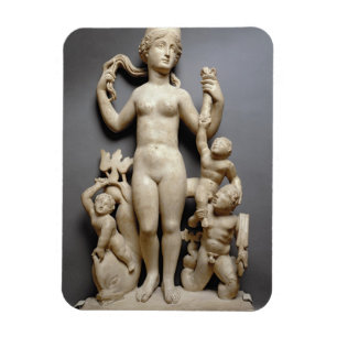 Venus with putti, a triton and a dolphin, Roman, 4 Magnet