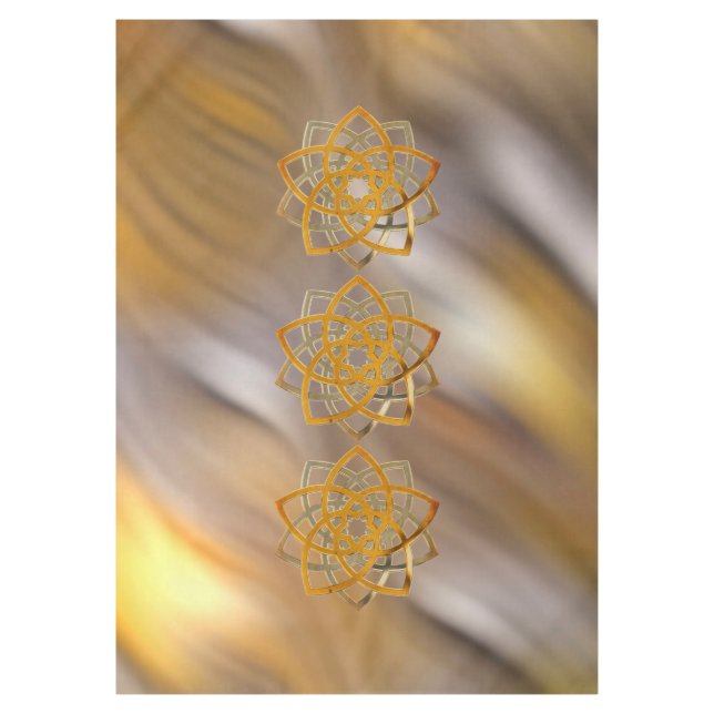 Venusblume Duo Gold Silver antique + your ideas Tablecloth (Front)