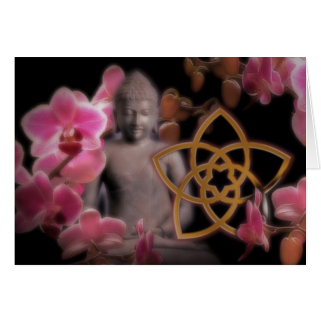 VENUSBLUME mit Buddha & Orchidee (Front Horizontal)