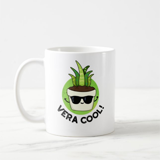 Vera Cool Funny Aloe Vera Pun  Coffee Mug (Left)