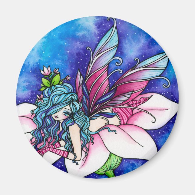 Vera Fairy Fantasy Flower Magnet (Front)