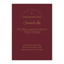 VerAlion | Burgundy and Gold Formal Wedding