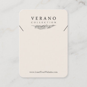 Verano Mighty Necklace Vertical Business Card