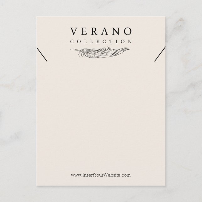 Verano XL Necklace Vertical Postcard (Front)