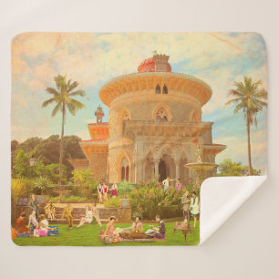 Verão de 1934 em Monserrate (Sintra - Portugal) Sherpa Blanket
