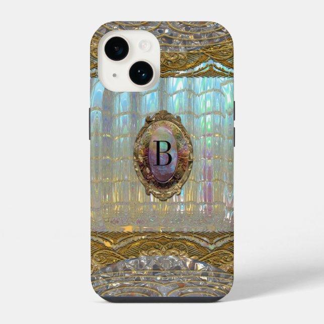 Veraspece Sweet Baroque  Monogram iPhone Case (Back)