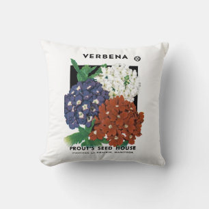 Verbena Seed Packet Label Cushion