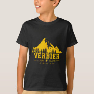 Verbier Switzerland Ski Resort Alpine Skiing Swiss T-Shirt