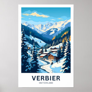 Verbier Switzerland Travel Print
