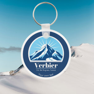 Verbier Val de Bagnes Suisse USA gift souvenir Key Ring