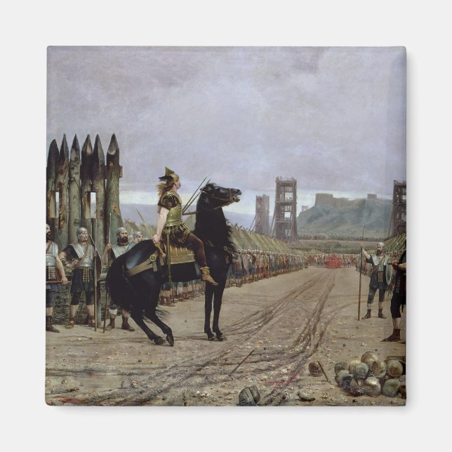 Vercingetorix  before Caesar, 52 BC, 1886 Magnet (Front)