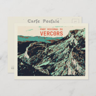 Vercors regional park, Alps mountains France Postcard