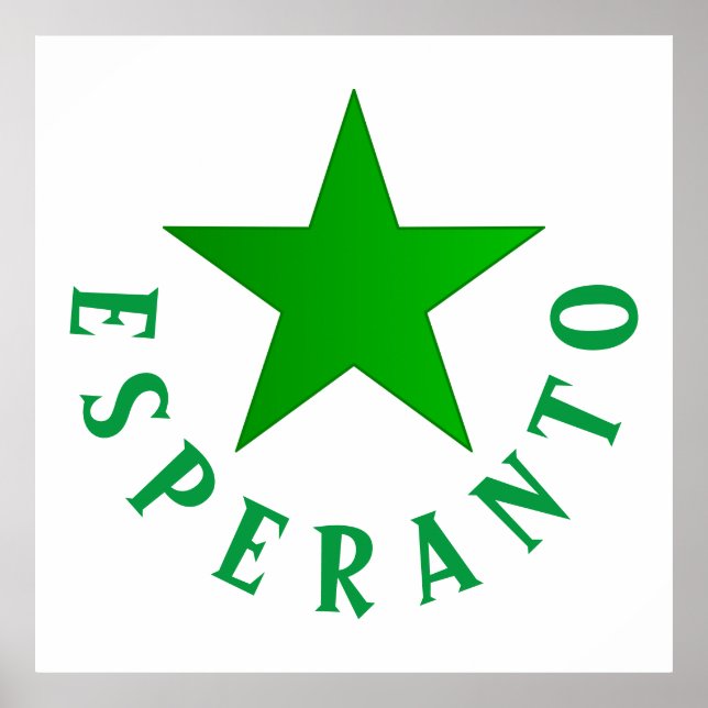 Verda Stelo (Esperanto Star) Poster (Front)
