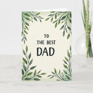 Verdant Best Dad Card