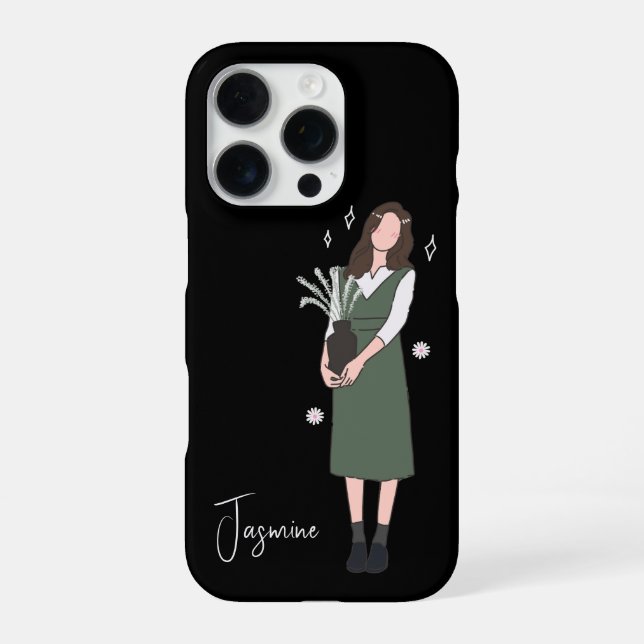 Verdant Blossom Customisable iPhone Case (Back)