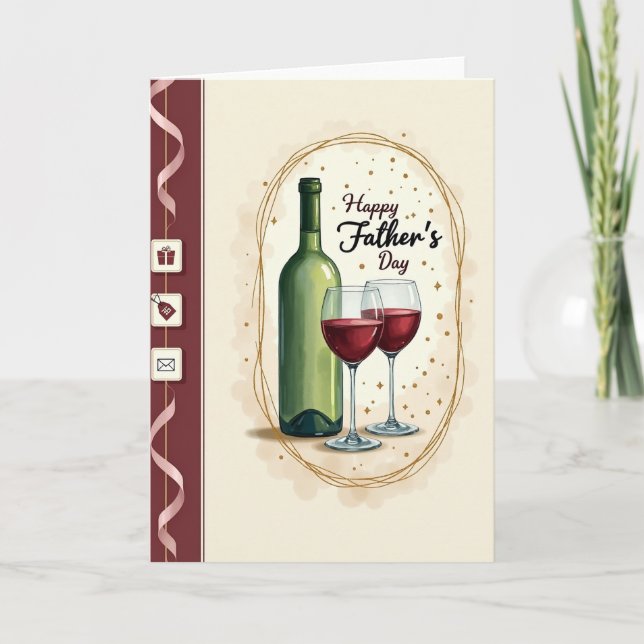Verdant Bottle Fathers Day Card (Front)