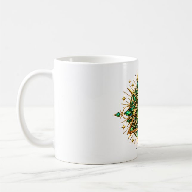 Verdant Brass Eye Coffee Mug (Left)