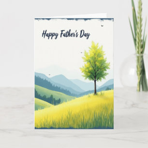 Verdant Fathers Day Slope Card