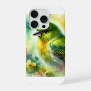 Verdant Finch 111024AREF127 - Watercolor iPhone 15 Pro Case