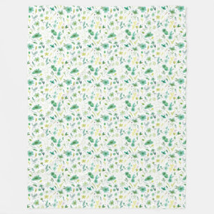 Verdant Flowers Cosy Blanket