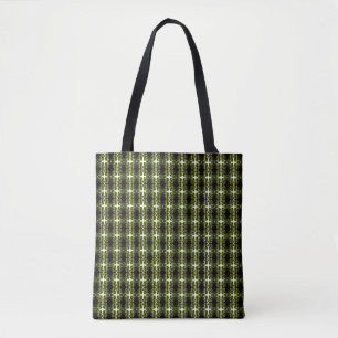 Verdant Green Abstract Acrylic Fluid Art Tote Bag