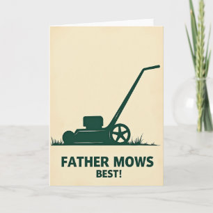Verdant Mower Fathers Day Card