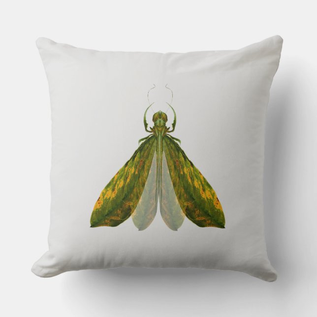 Verdant Sentinel – Surreal Nature Form Cushion (Front)