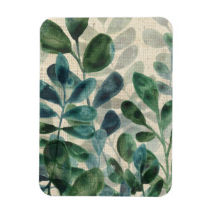 Verdant Sophistication - Tropical Leaves Magnet