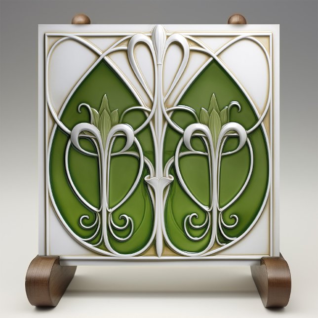Verdant Vines Art Nouveau Tile (Creator Uploaded)