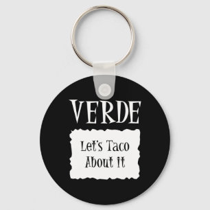 Verde - Hot Packet Halloween Taco Costume  Key Ring