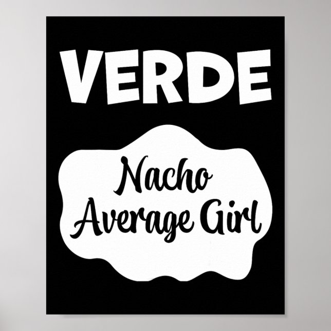 Verde Taco Sauce Costume Women Men Kids Halloween  Poster (Front)