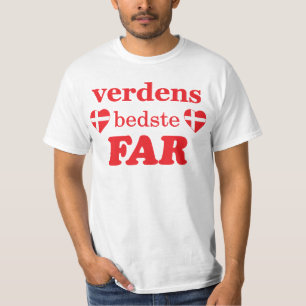 VERDENS BEDSTE FAR - DANISH FLAGS T-Shirt