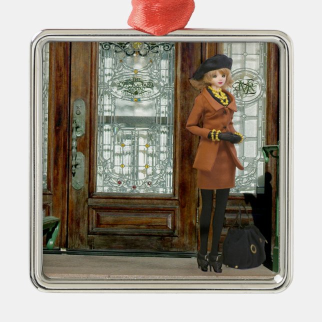 Verdi, The Driskill Hotel Entrance, Austin Metal Tree Decoration (Front)