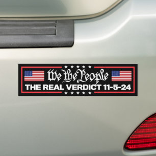 Verdict November 5th By We The People Trump 2024 Bumper Sticker