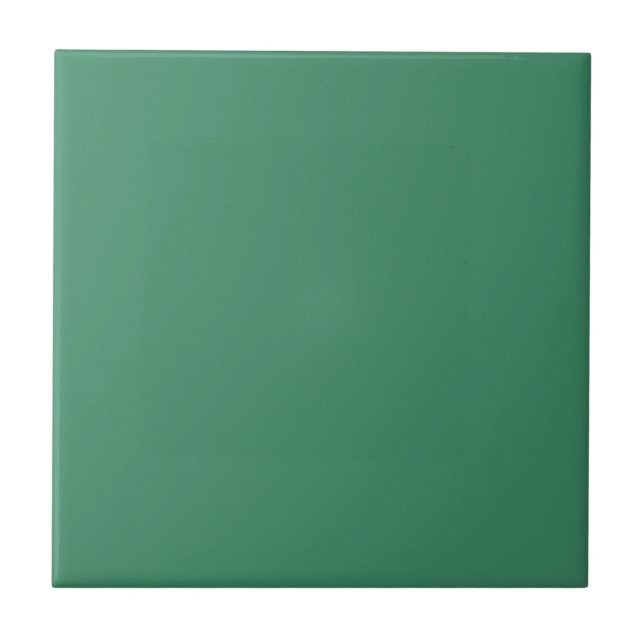 Verdigris Green Solid Color Tile (Front)
